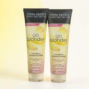 John Frieda Go Blonder Lightening Conditioner Brighter Hair 8.3 fl oz SET of 2